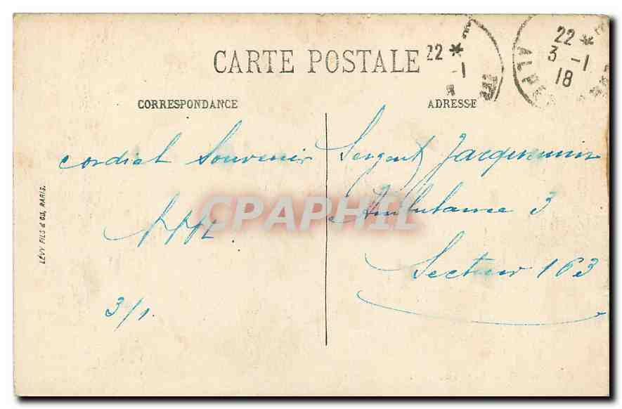 CPA Nice Le Square Gambetta  — Verso