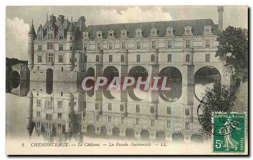 CPA Chenonceaux Le Chateau La Facade Occidentale 