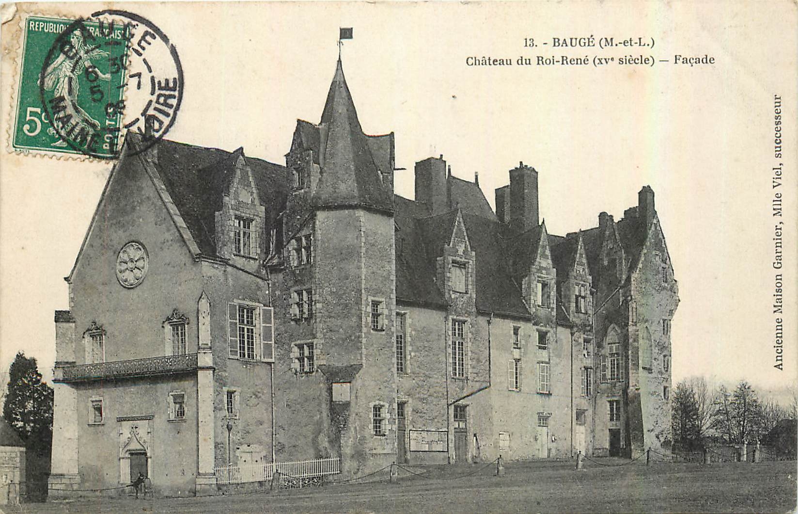CPA Bauge M et L Chateau du Roi Rene Facade 