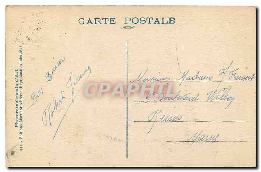 CPA Le Circuit du Lautaret La Cascade de la Pisse  — Rückseite
