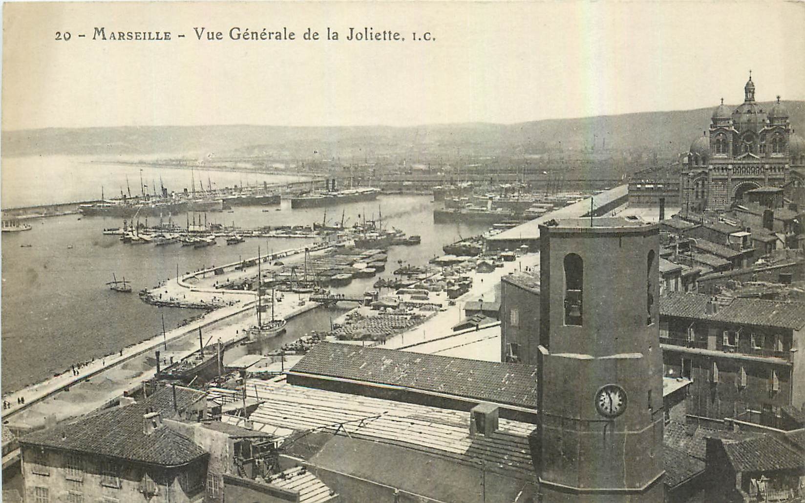 CPA Marseille Vue generale de la Joliette 