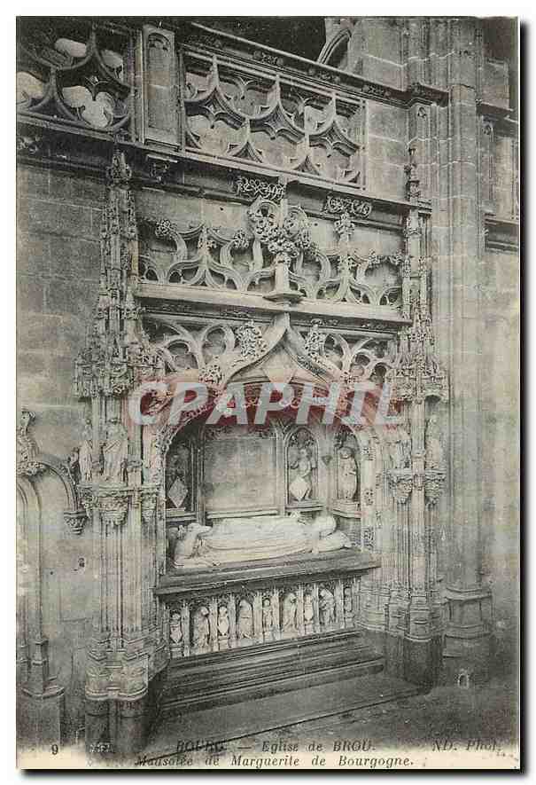 Bourges — Église de Bourgogne. Mausolée de Marguerite de Bourgogne — ND. Phot.