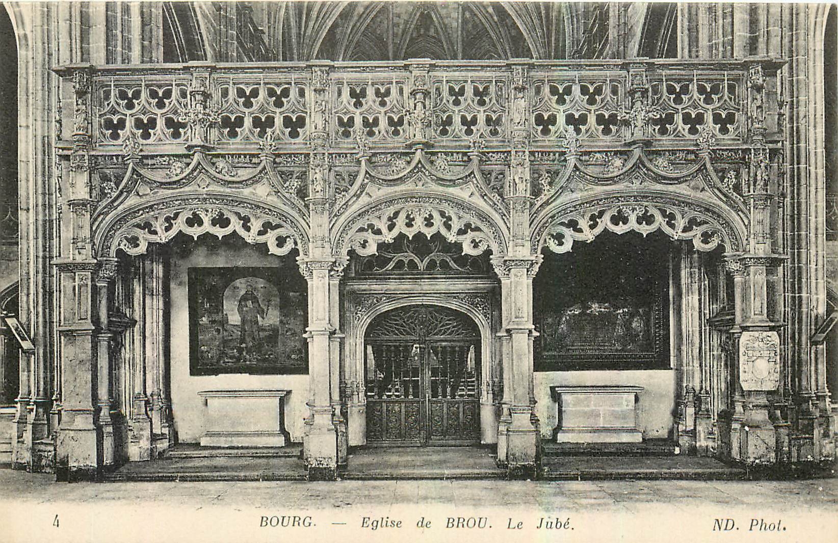 CPA Bourg Eglise de Brou Le Jube 