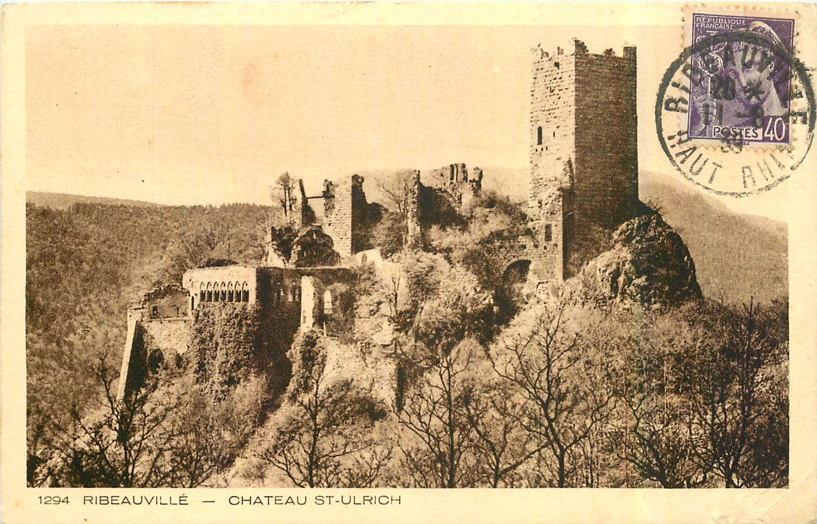 CPA Ribeauville Chateau St Ulrich 