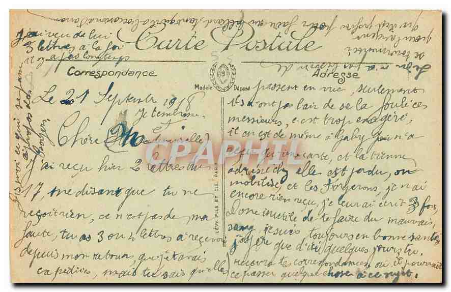 CPA La Grande Guerre Verdun Bords de la Meuse Vue prise de la Place Chevert  — Rückseite