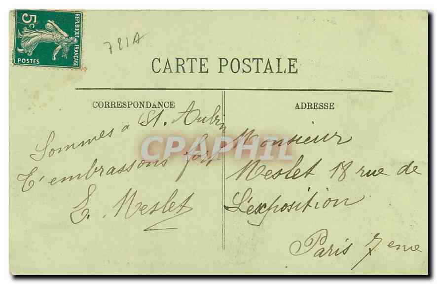 CPA Fresnay sur Sarthe Les Remparts du Chateau vue sur la Sarthe  — Rückseite