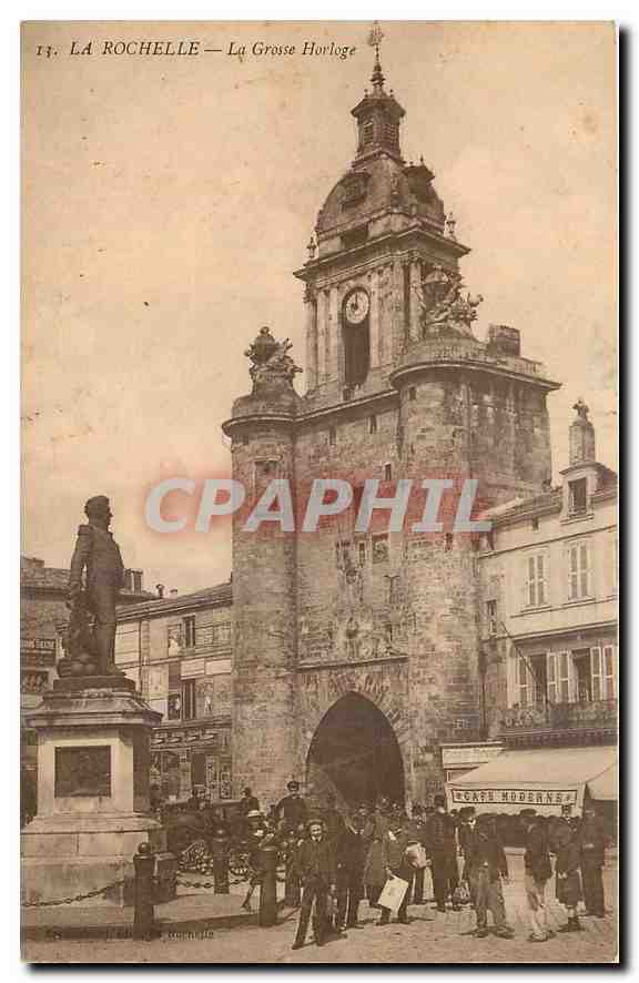 CPA La Rochelle La Grosse Horloge 