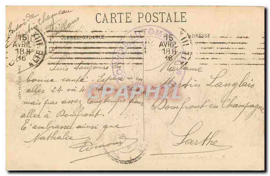 CPA Paris Notre Dame et le Pont  — Rückseite