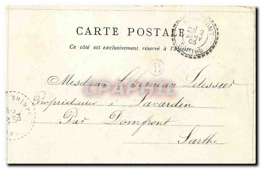 CPA Notre Dame Paris  — Rückseite