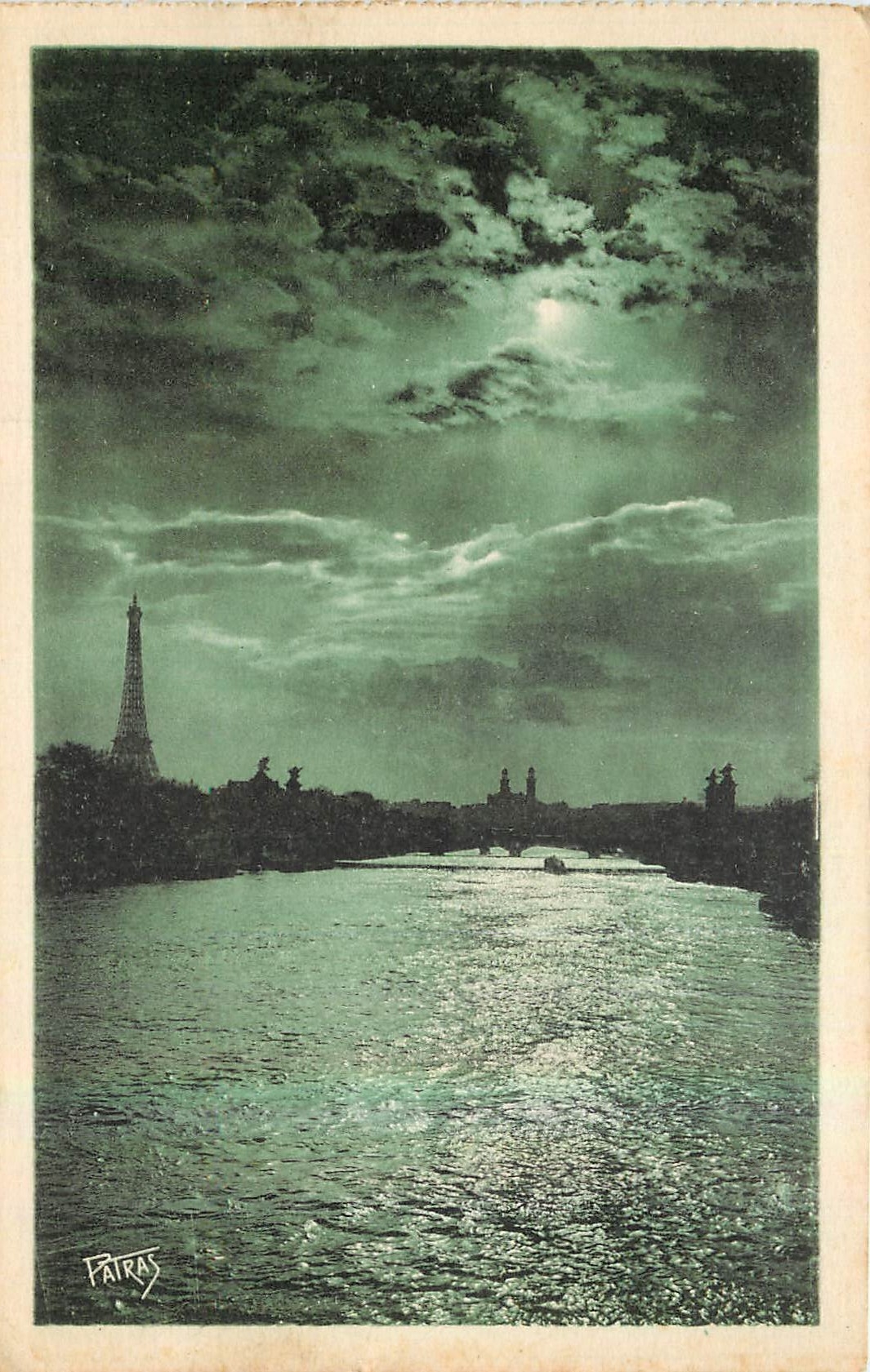 CPA Les Jolis Coins de Paris Un coucher de soleil sur la Seine 