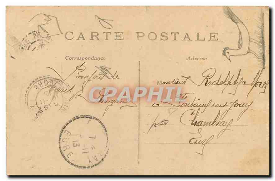 CPA Paris L'Arc de Triomphe de l'Etoile  — Rückseite