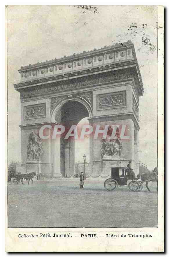 CPA Collection Petit Journal Paris L'Arc de Triomphe 