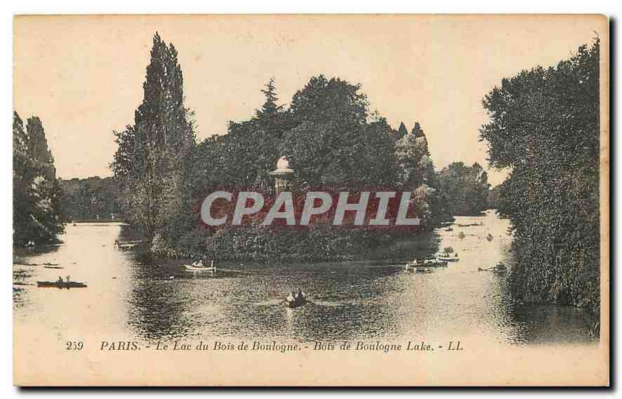 CPA Paris Le Lac du Bois de Boulogne 