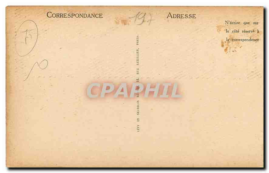 CPA Paris Le Lac du Bois de Boulogne  — Verso