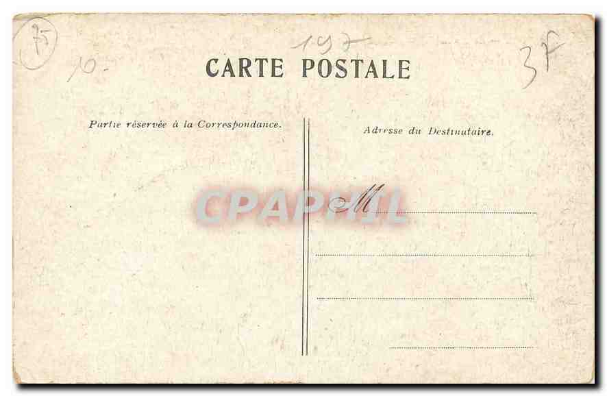 CPA Paris le Petit Palais Champs Elysees  — Rückseite