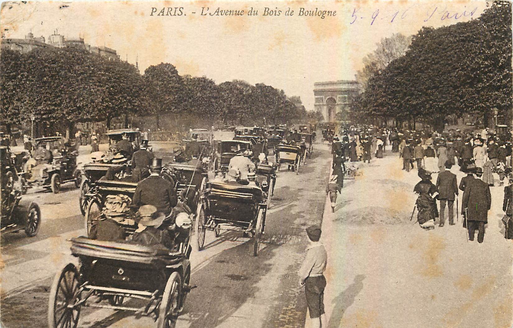 CPA Paris L'Avenue du Bois de Boulogne 