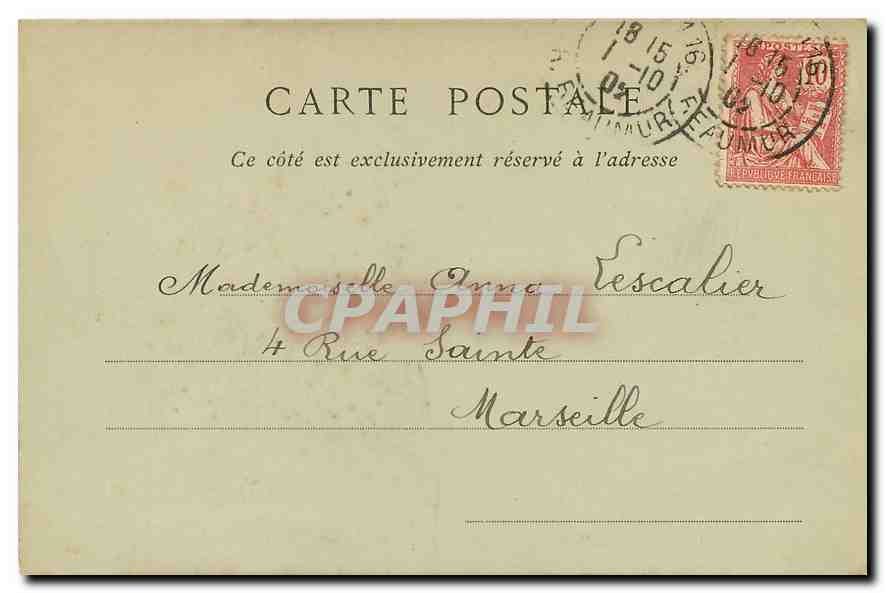CPA Paris Jardin du Luxembourg la Fontaine Carpeaux  — Rückseite