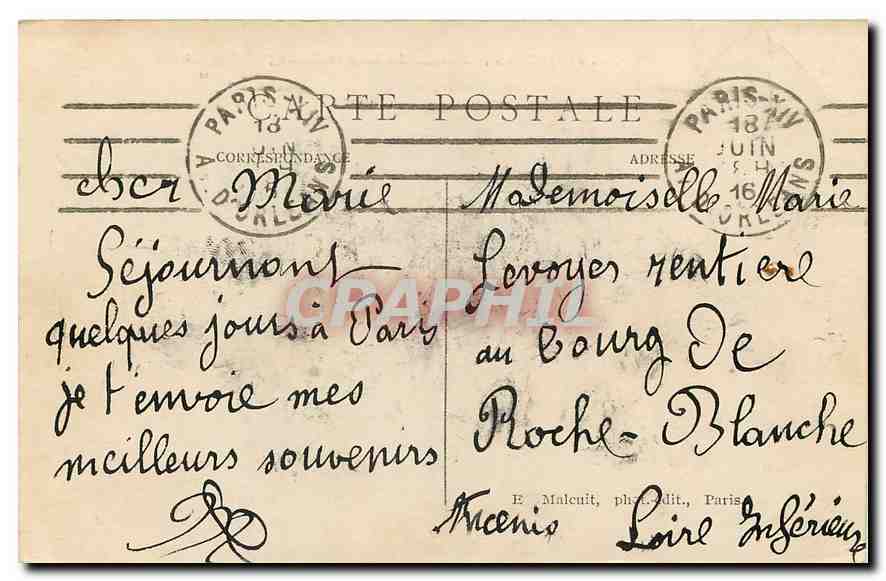 CPA Paris Palais du Luxembourg  — Rückseite