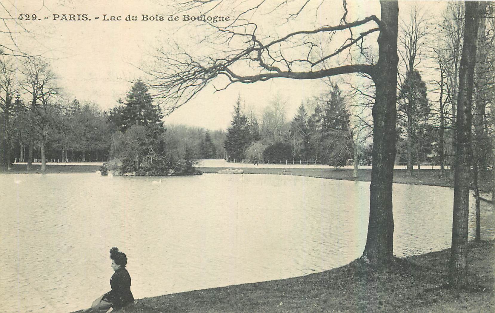 CPA Paris Lac du Bois de Boulogne 