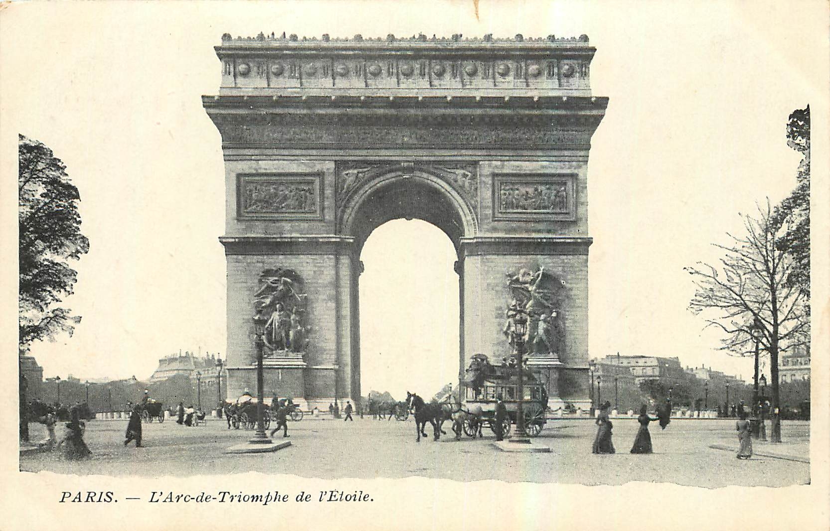 CPA Paris L'Arc de Triomphe de L'Etoile 