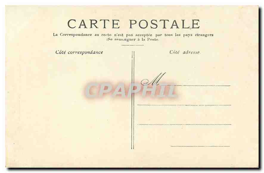 CPA Paris Le Palais du Luxembourg  — Verso