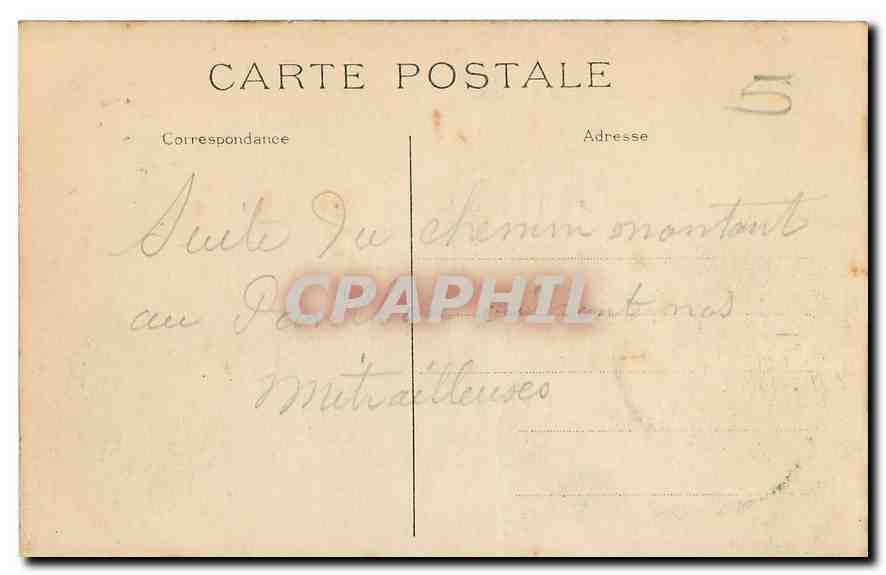 CPA Paris Buttes Chaumont Allee rustique vers la Belvedere  — Rückseite