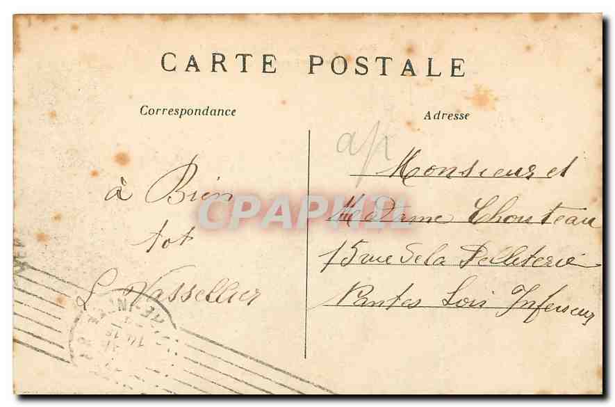 CPA Paris La rue Soufflot et le Pantheon  — Rückseite