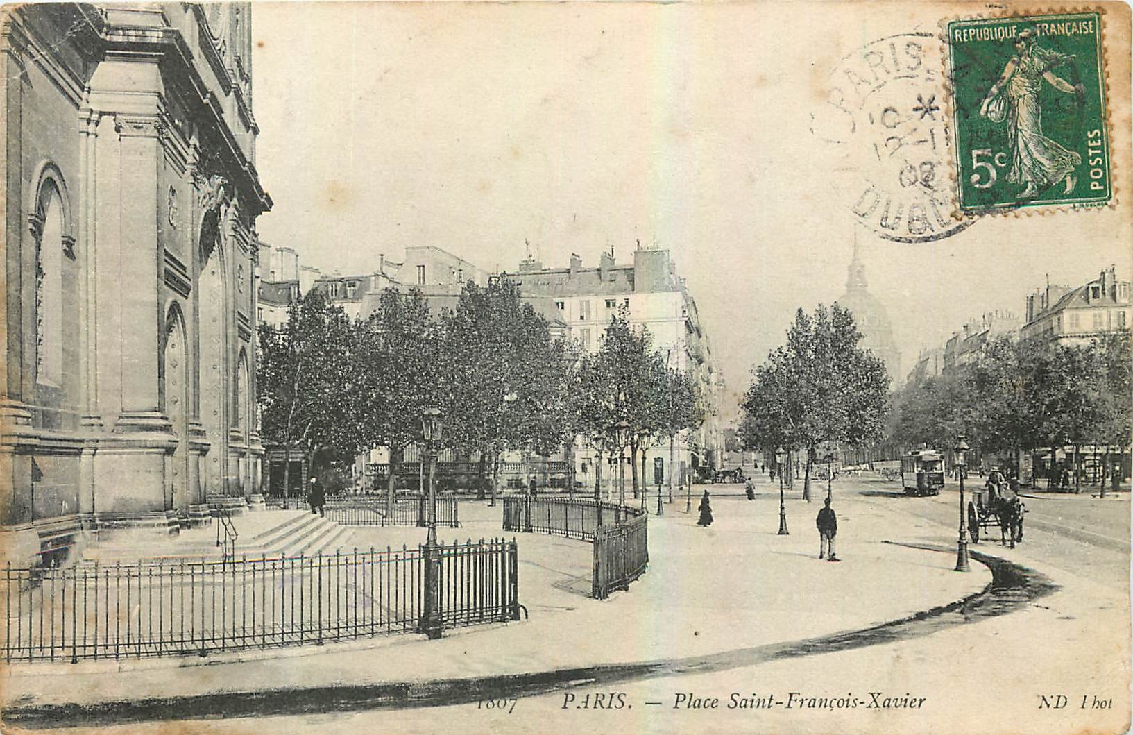 CPA Paris Place Saint Francois Xavier 