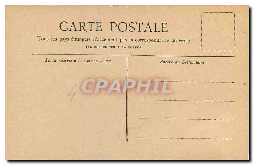 CPA Paris Le Palais de Justice  — Verso