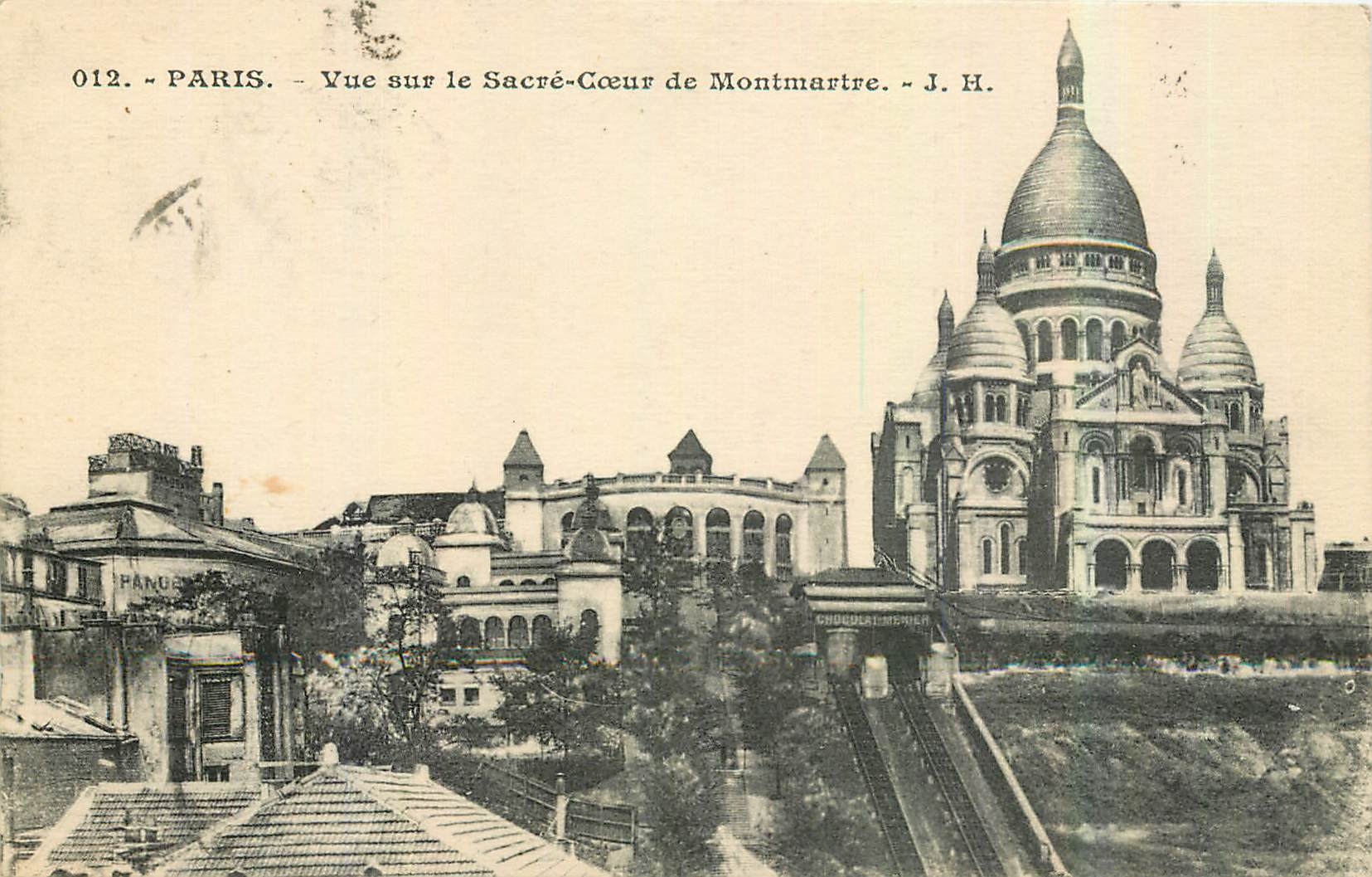 CPA Paris Vue sur le Sacre Coeur de Montmartre 