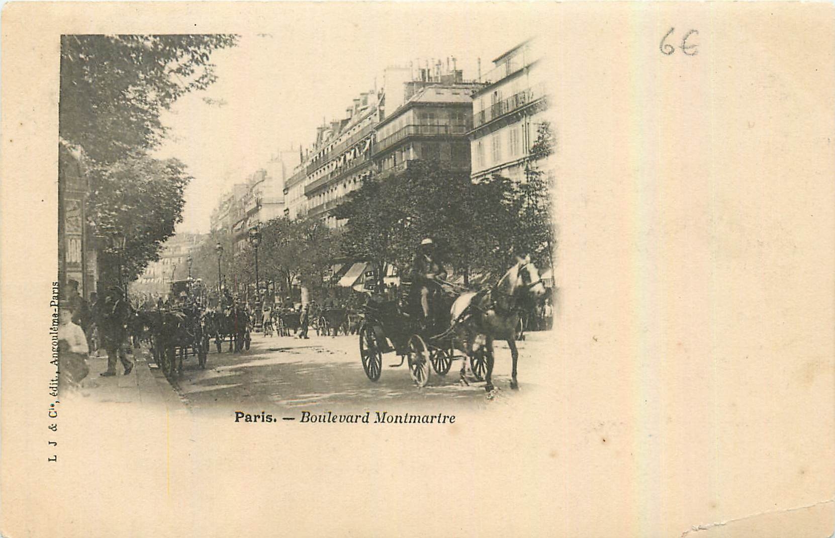 CPA Paris Boulevard Montmartre 