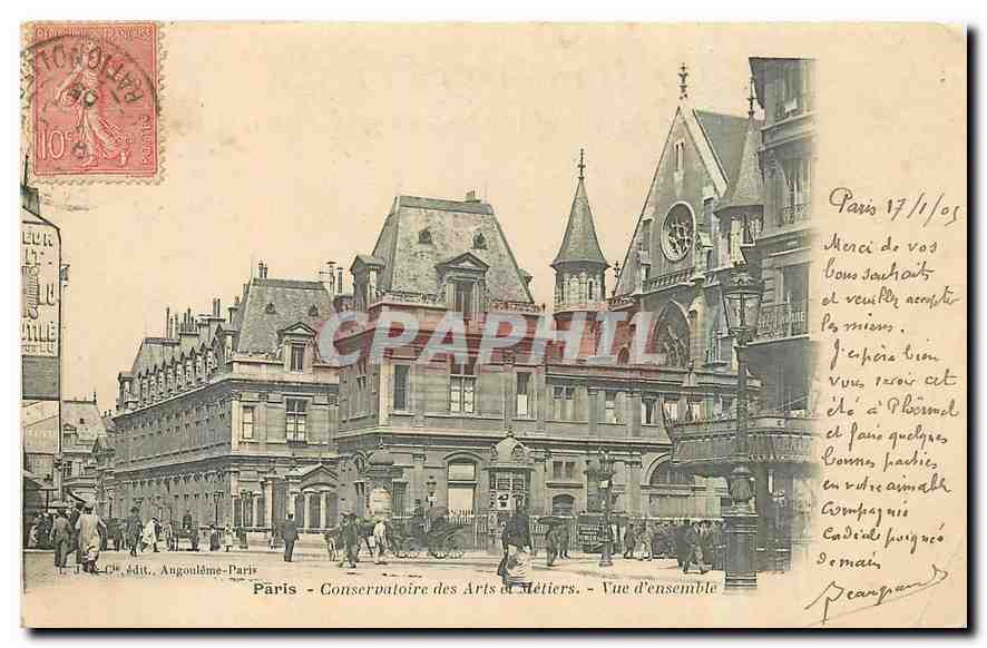 CPA Paris Conservatoire des Arts et Metiers Vue d'ensemble 