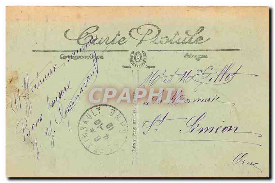 CPA Paris Place de l'Opera  — Rückseite