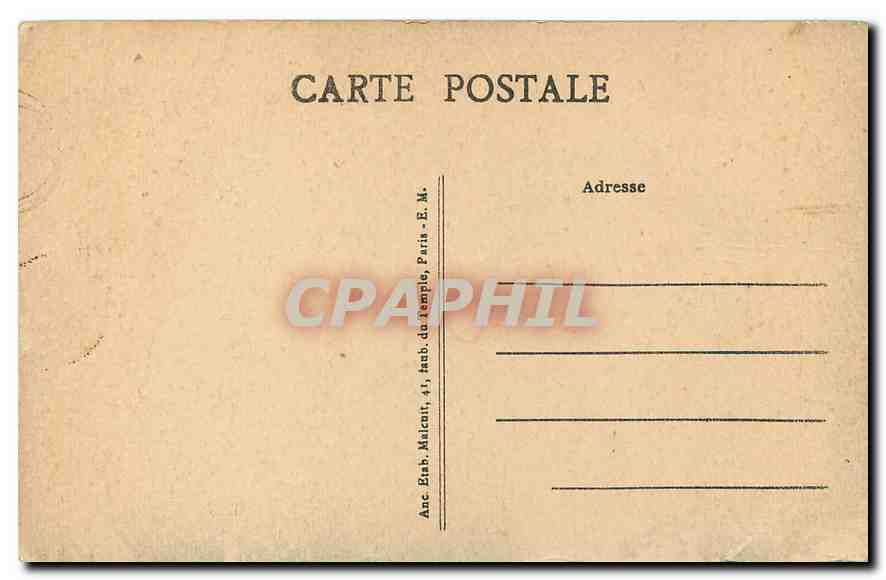 CPA Paris Institut de France  — Rückseite