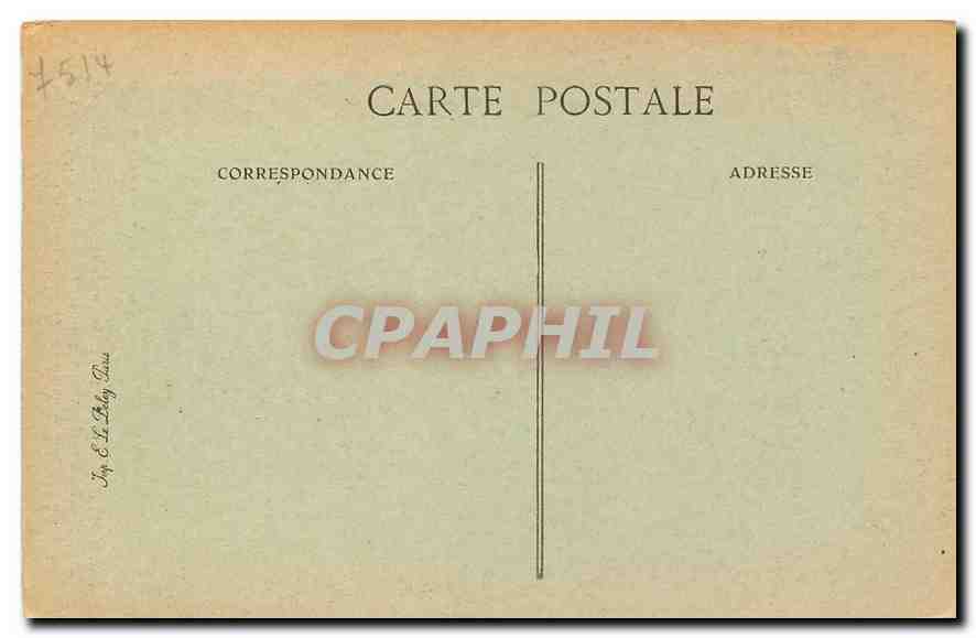 CPA Paris D'Autrefois Rue des Lions Saint Paul Hotel des Parlementaires  — Verso
