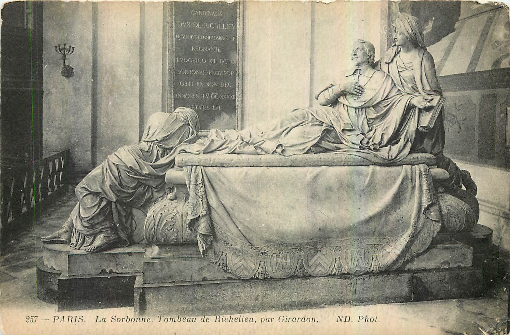 CPA Paris La Sorbonne Tombeau de Richelieu par Girardon 