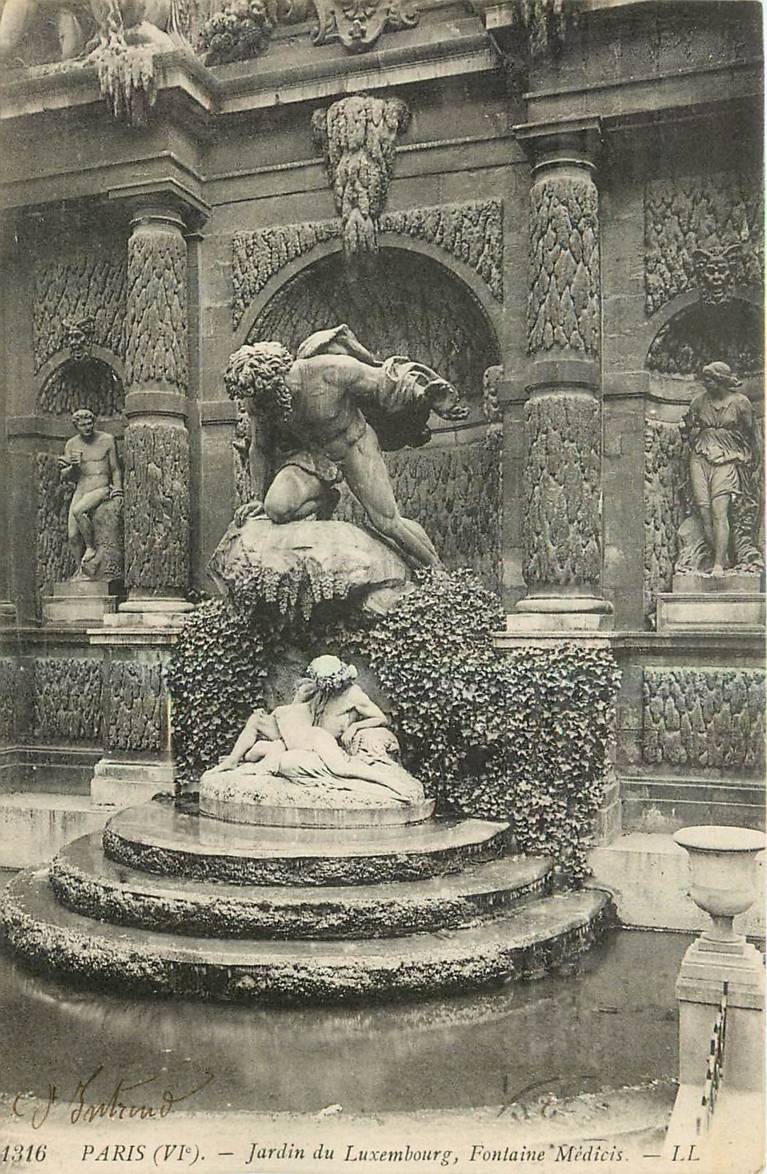 CPA Paris Jardin du Luxembourg Fontaine Medicis 