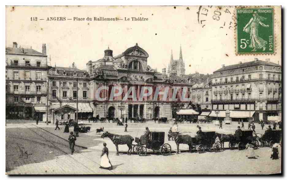 Angers CPA Place du ralliement Le theatre