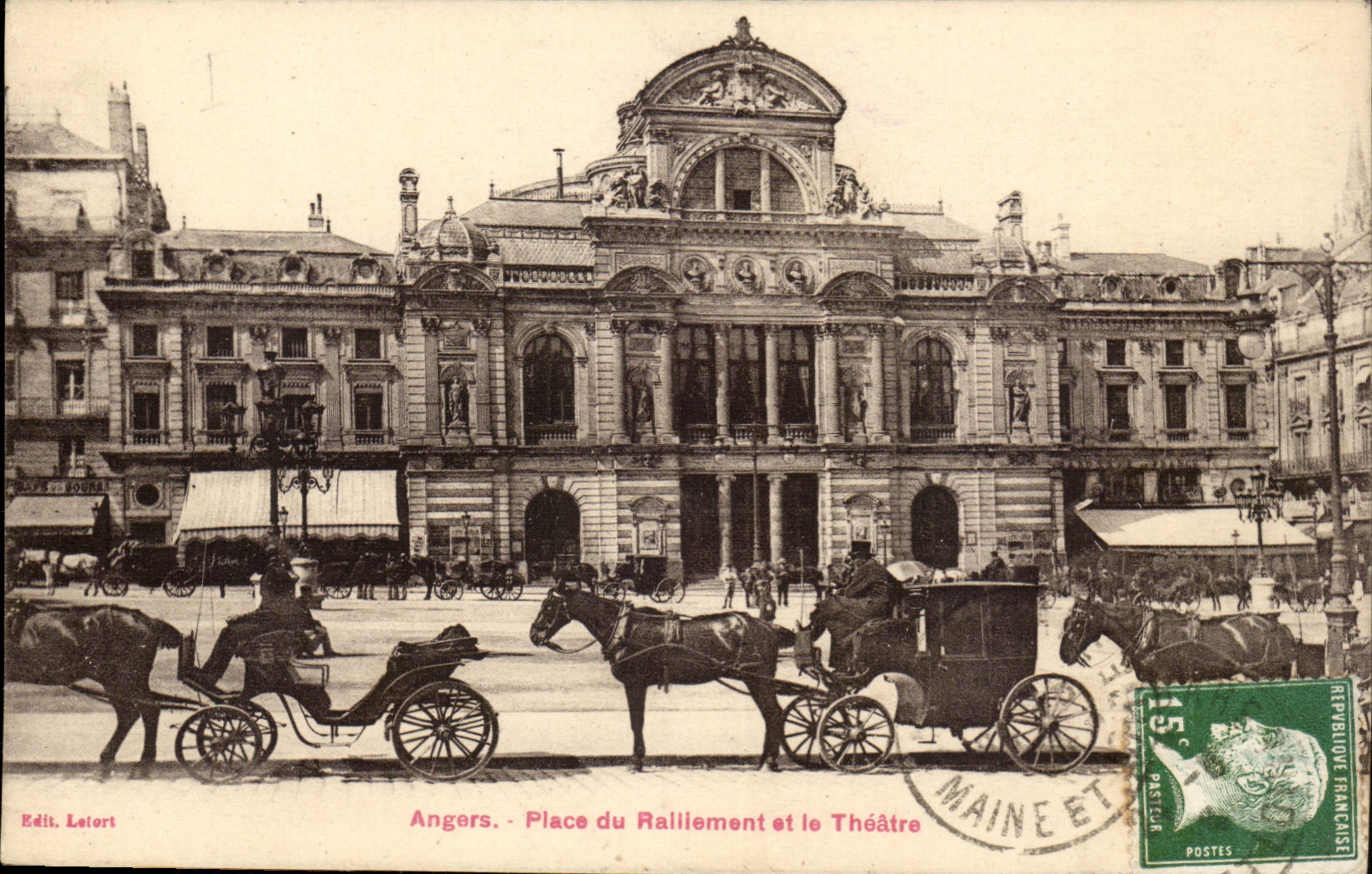 Angers CPA Place du ralliement Le theatre