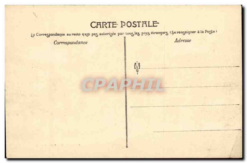 Angers CPA place du ralliement et La Poste — Rückseite