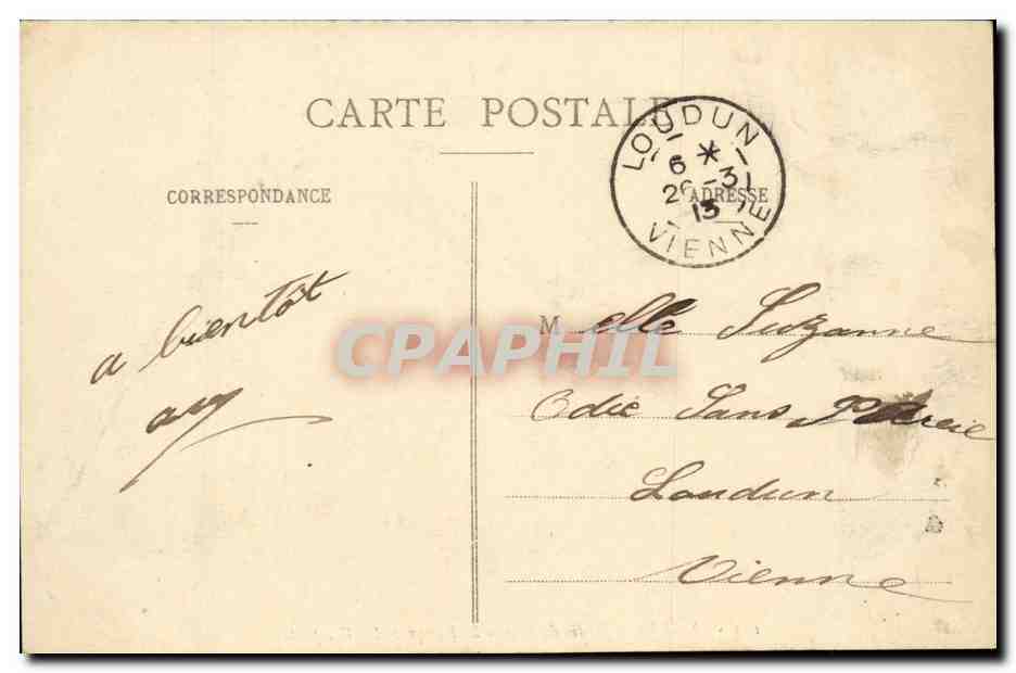 Angers CPA Jardin du Mail Le kiosque — Rückseite
