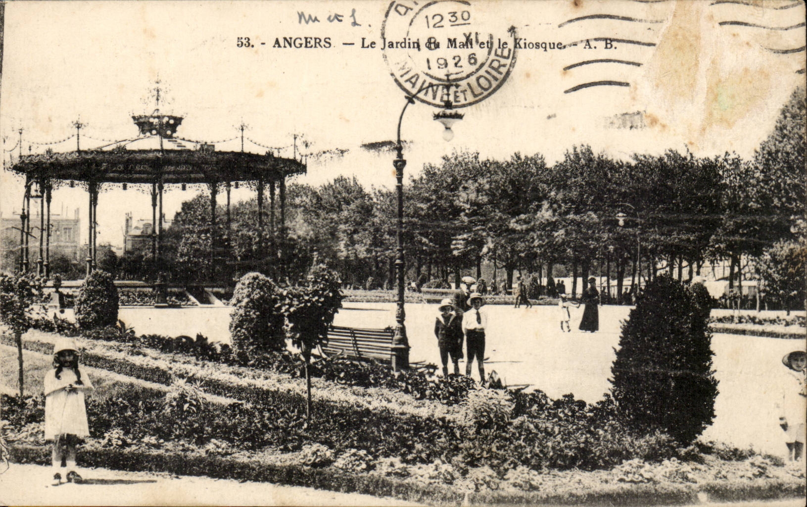 Angers CPA Le kiosque Le jardin du Mail 