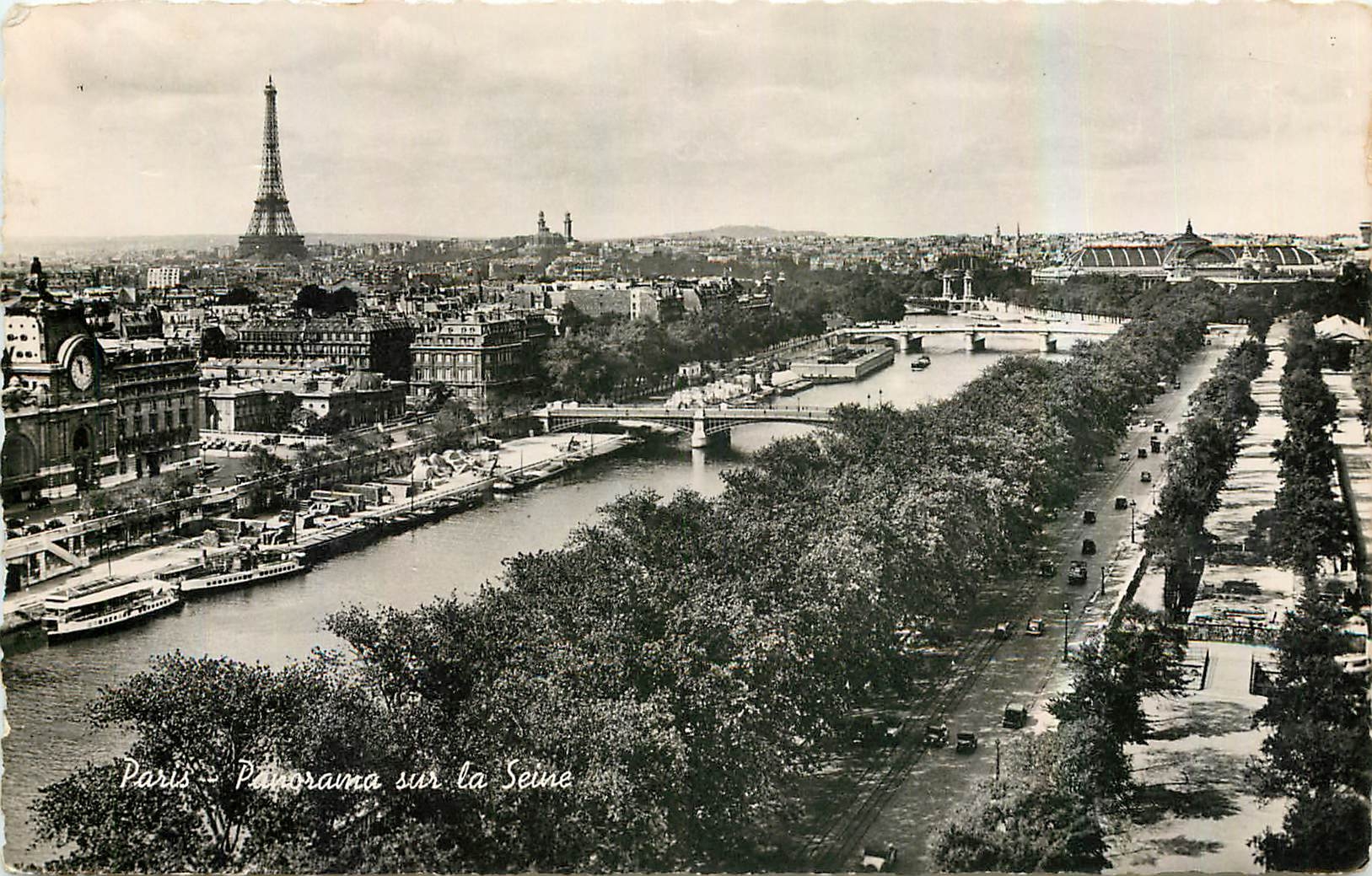 CPA Paris Panorama sur la Seine 