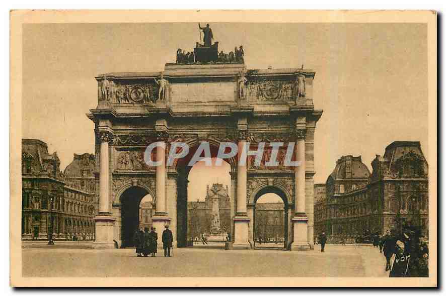 CPA Paris en Flanant l'Arc de Triomphe du Carrousel 