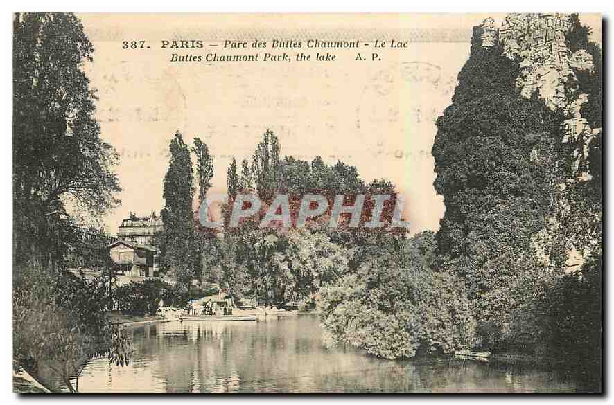 CPA Paris Parc des Buttes Chaumont le Lac 