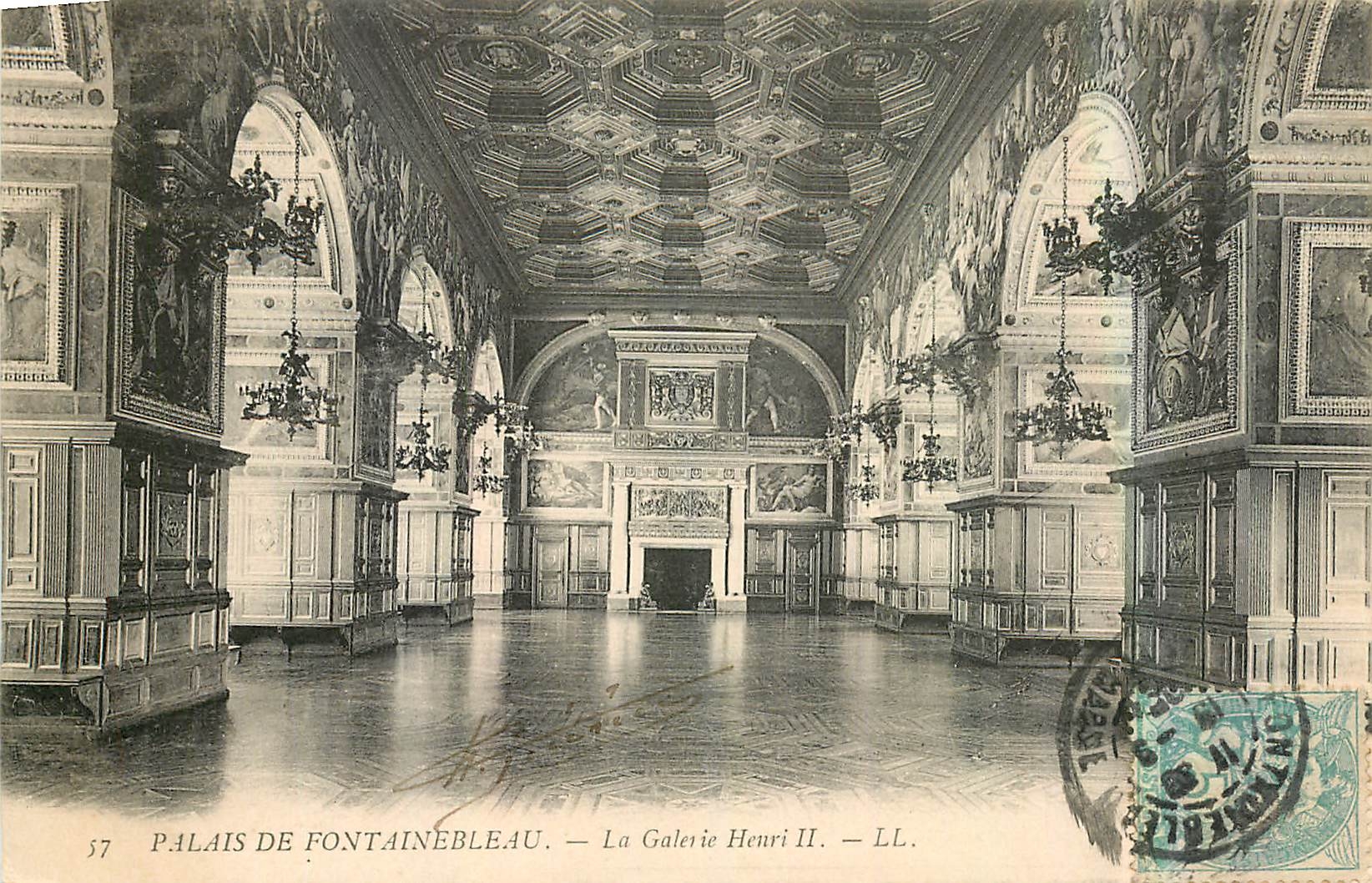 Palais de Fontainebleau — La Galerie Henri II — LL. — N° 57