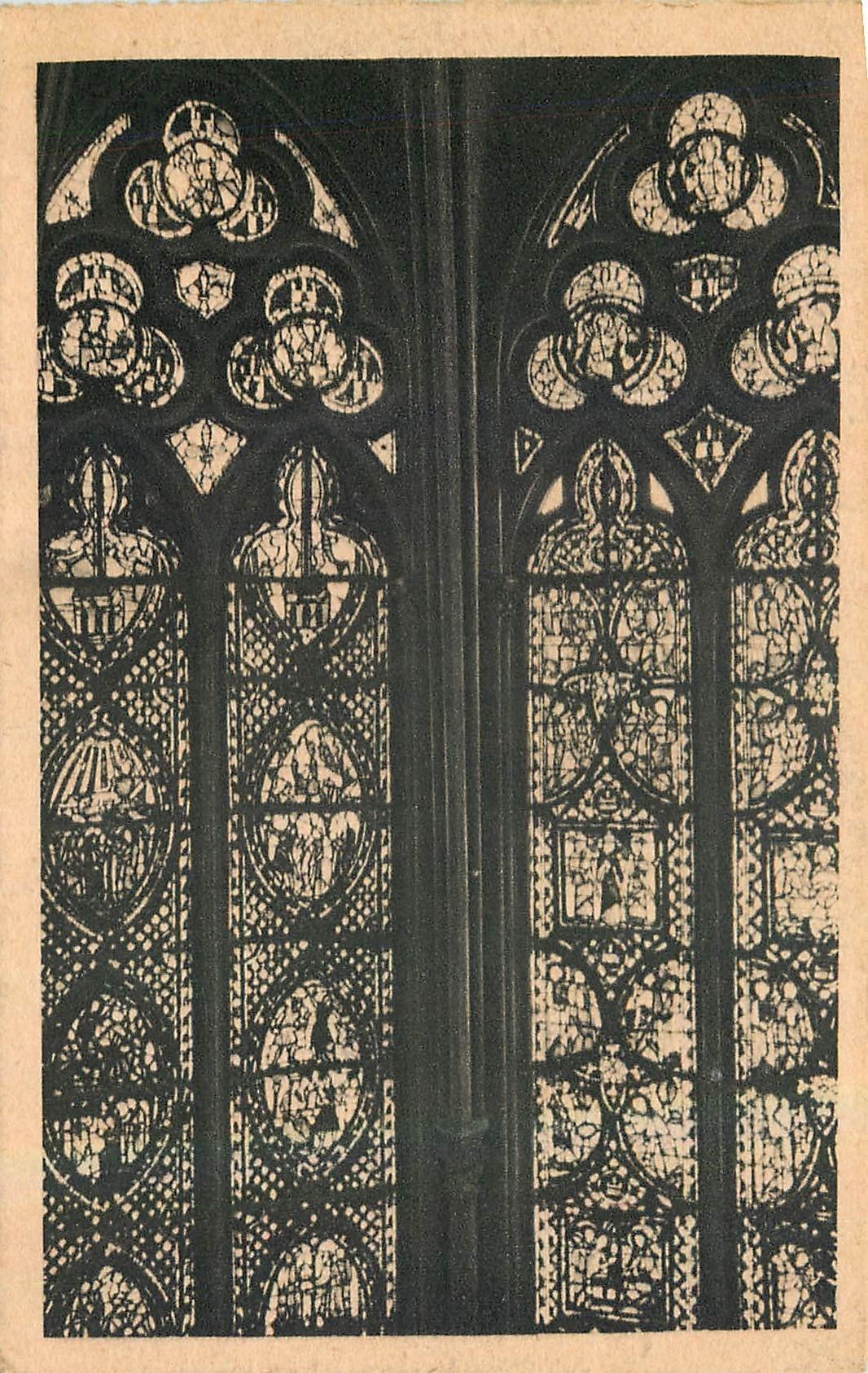 CPA Paris la Sainte Chapelle Chapelle Haute 7e et 8 fenetres Nord Choeur 