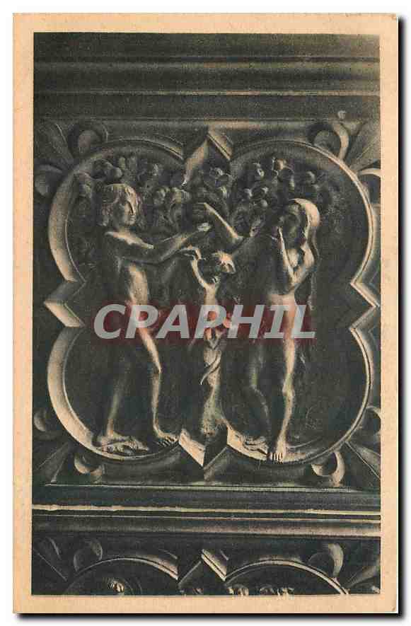 CPA Paris la Sainte Chapelle Portail de la Chapelle Haute le peche Original 