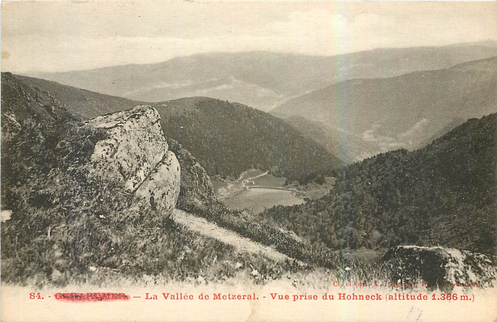 Géza-Hubert - La Vallée de Metzeral - Vue prise du Hohneck (altitude 1.366 m.)