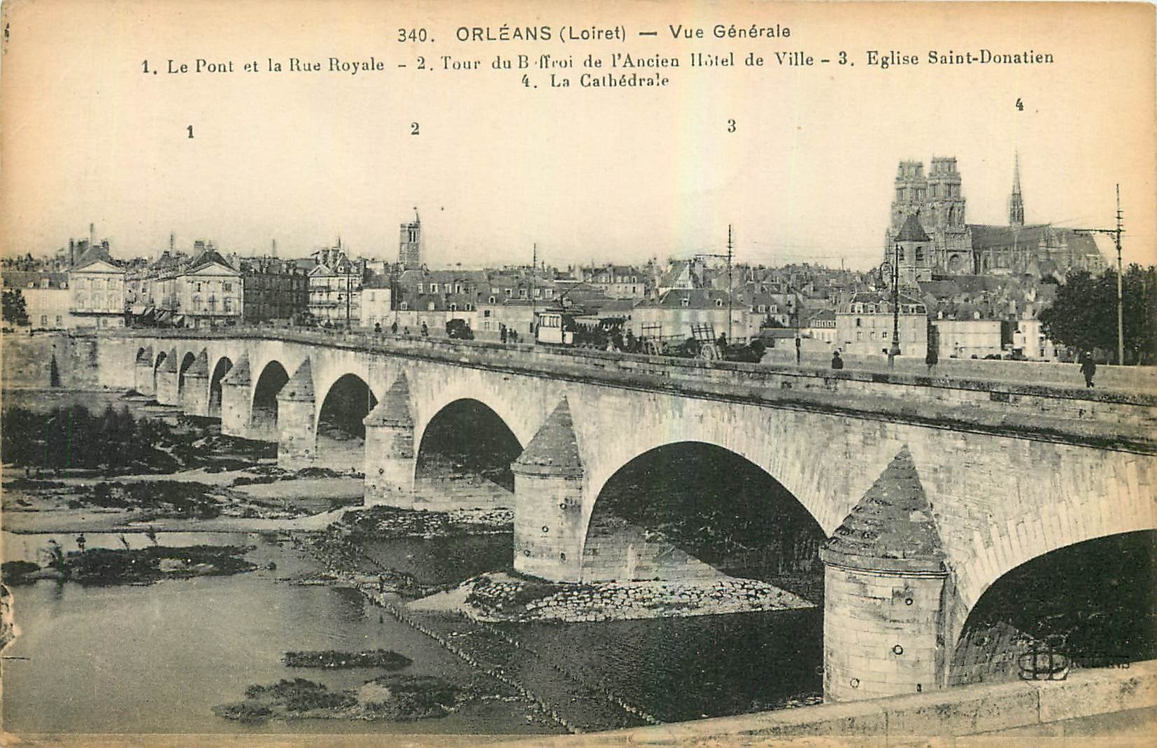 Orléans (Loiret) — Vue Générale — Éditeur CPAPHIL, n° 340